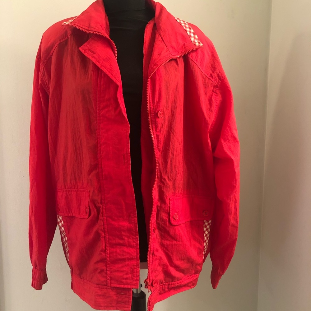Vintage red windbreaker